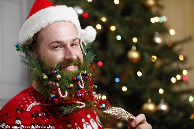 Funny Photo Of The Day For Monday 15 December 2014 From Site Jokes Of The Day Beard Baubles 