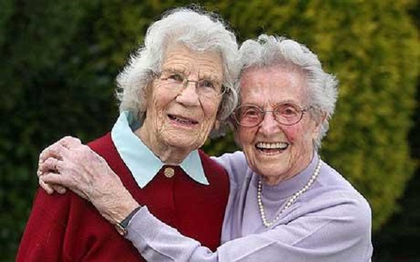 two funny old women