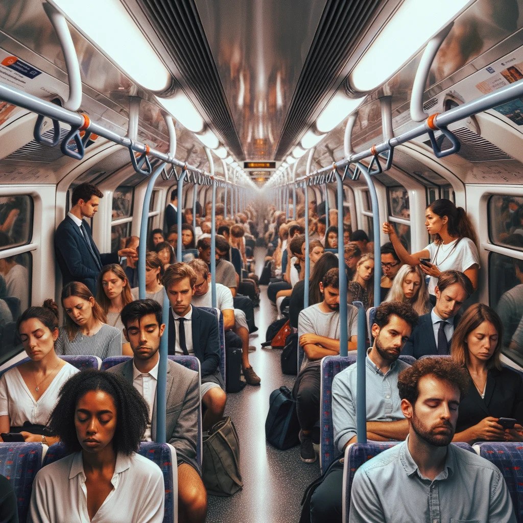 No seat on train